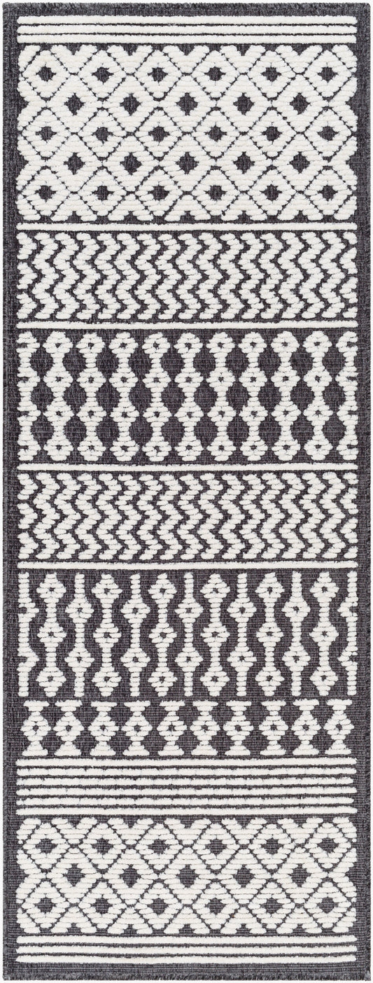 Lyna LYA-2310 7ft Runner Machine Woven Washable Runner Rug