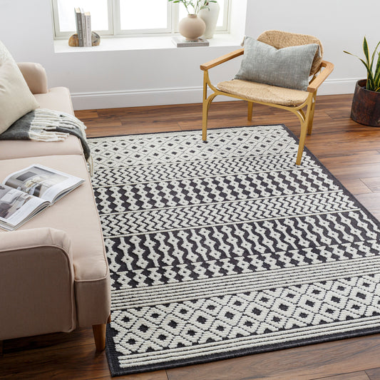 Lyna LYA-2310 5' x 7' Machine Woven Washable Area Rug