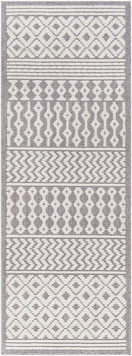 Lyna LYA-2311 7ft Runner Machine Woven Washable Runner Rug