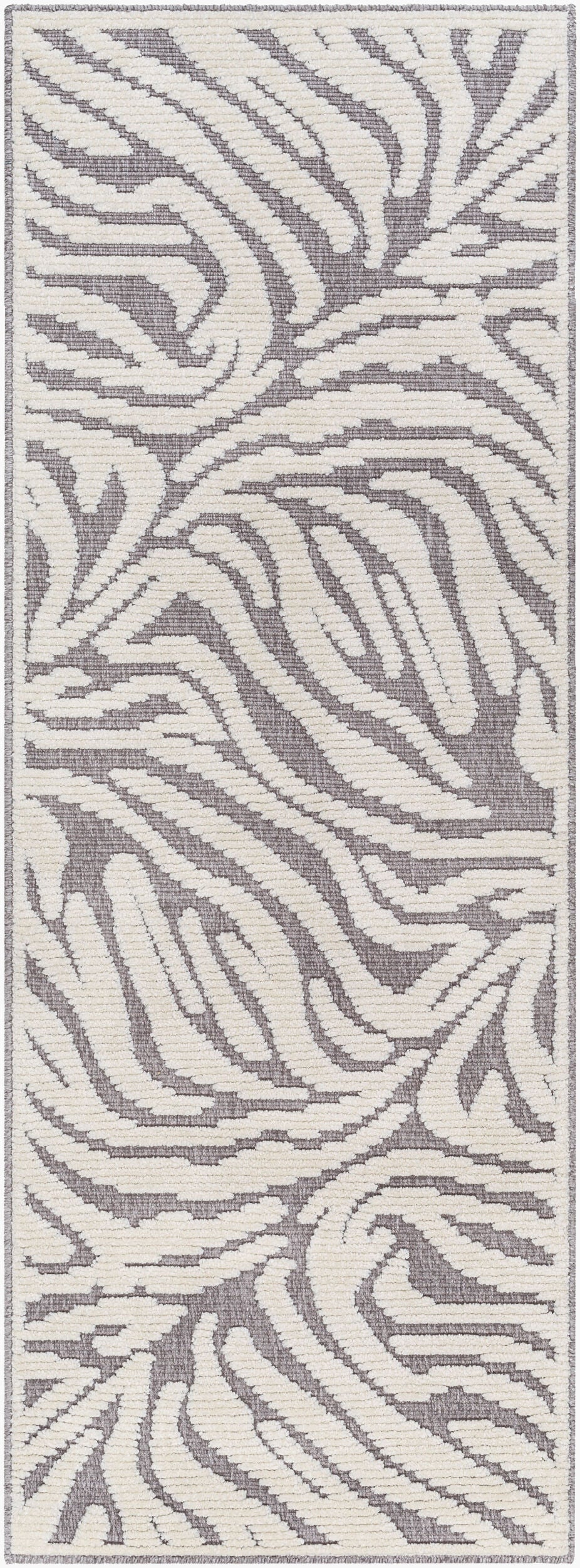 Lyna LYA-2317 7ft Runner Machine Woven Washable Runner Rug