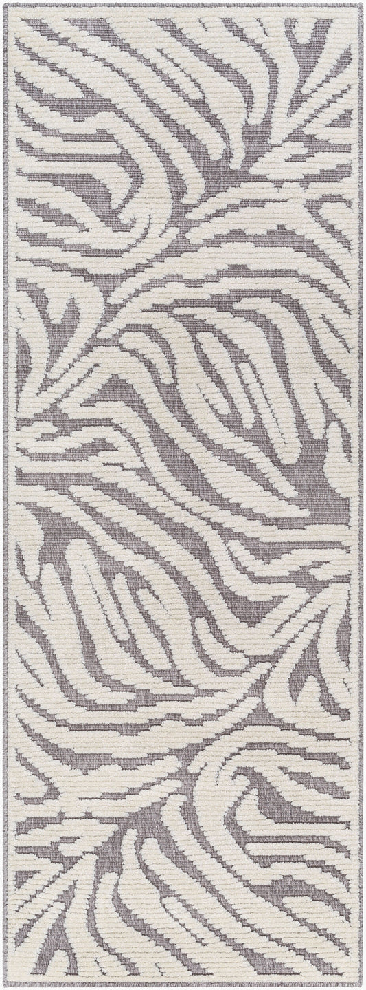 Lyna LYA-2317 7ft Runner Machine Woven Washable Runner Rug