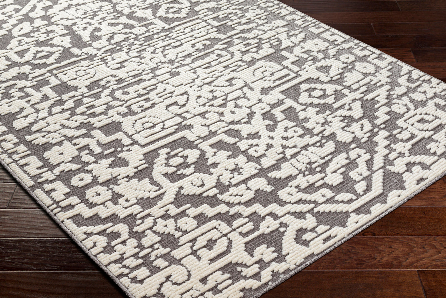 Lyna LYA-2319 5' x 7' Machine Woven Washable Area Rug
