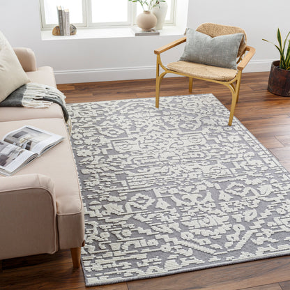 Lyna LYA-2319 5' x 7' Machine Woven Washable Area Rug