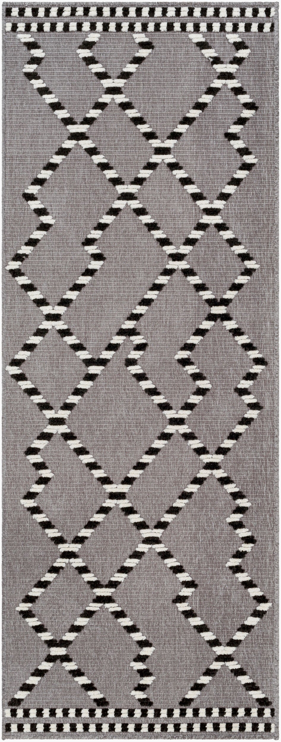 Lyna LYA-2320 7ft Runner Machine Woven Washable Runner Rug