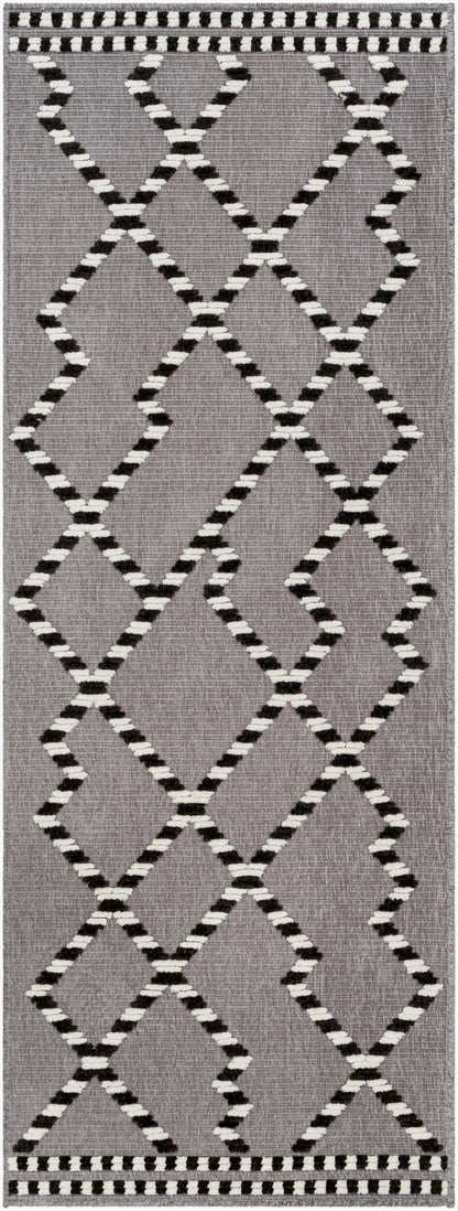 Lyna LYA-2320 7ft Runner Machine Woven Washable Runner Rug