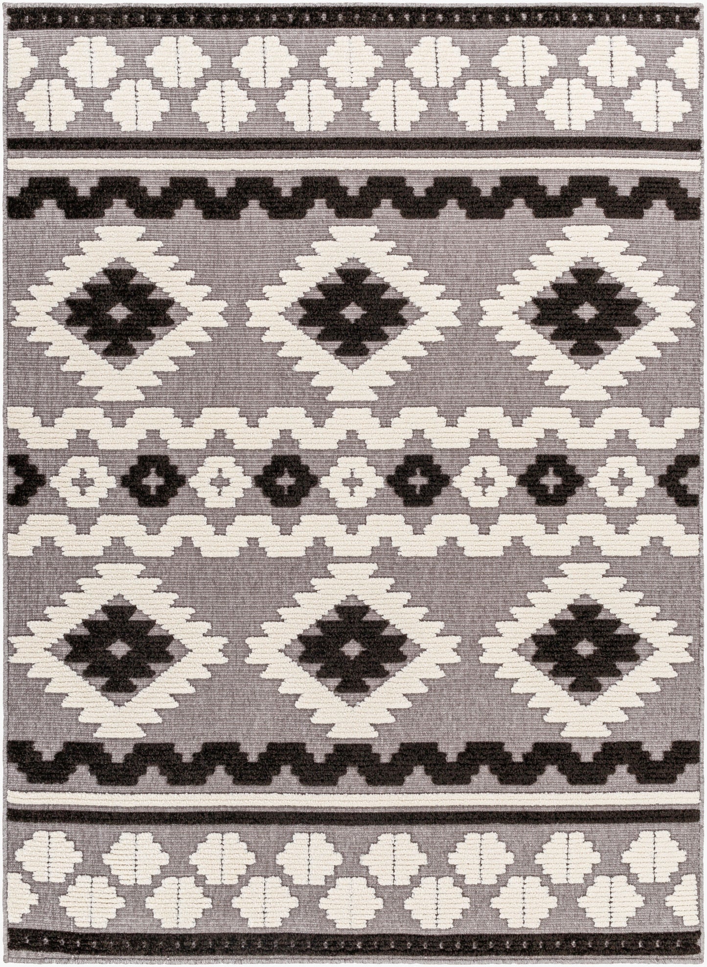 Lyna LYA-2321 2' x 3' Machine Woven Washable Accent Rug