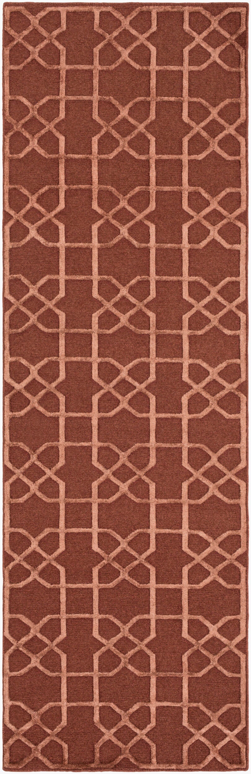 Lydia LYD-6003 Alfombra de pasillo de lana hecha a mano de 8 pies