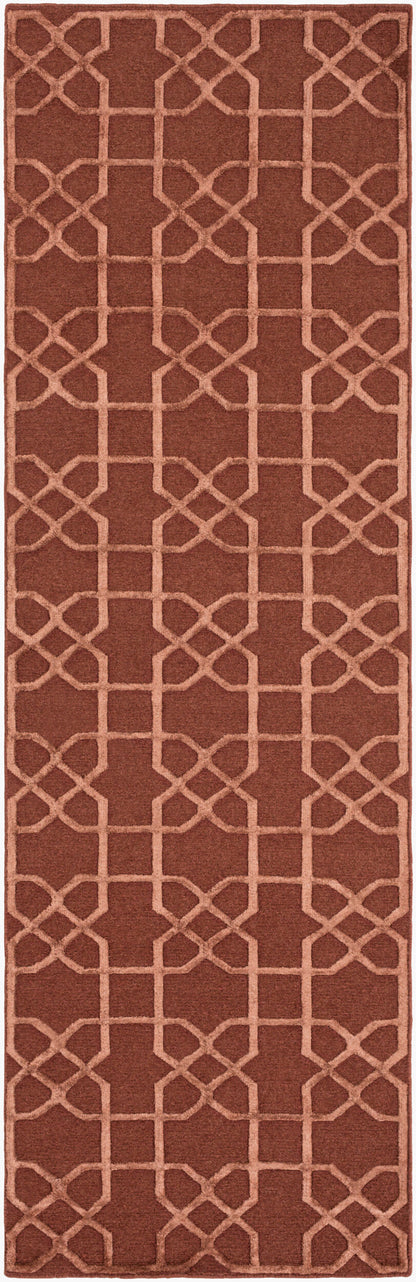 Lydia LYD-6003 Alfombra de pasillo de lana hecha a mano de 8 pies