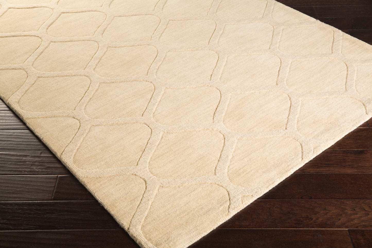 Alfombra decorativa de lana hecha a mano Mystique M-5107 de 2' x 3'