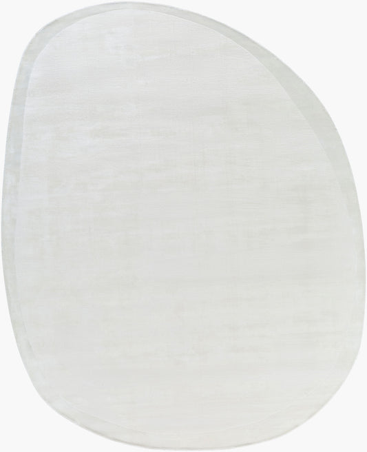 Alfombra Marcella MAE-2305 de 1,2 m x 1,8 m, hecha a mano, de seda sintética