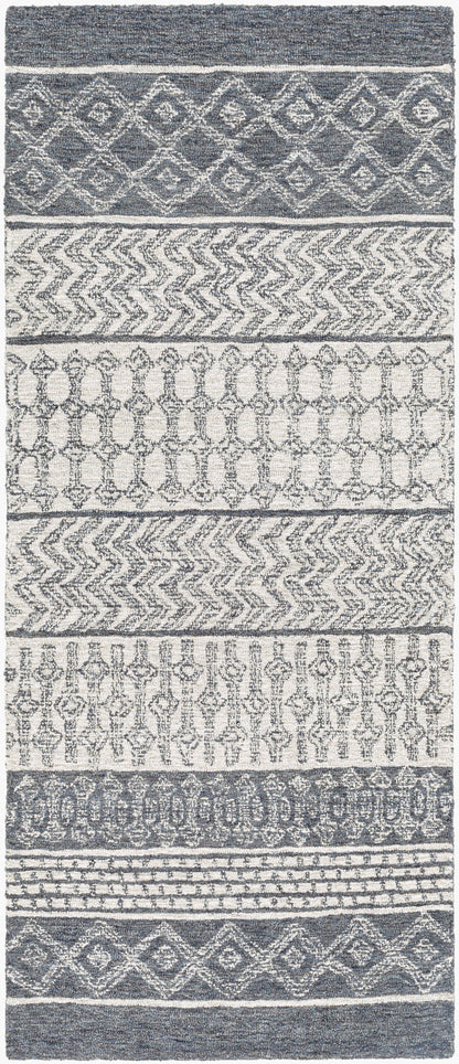 Maroc MAR-2305 6ft Runner Handmade Wool Runner Rug