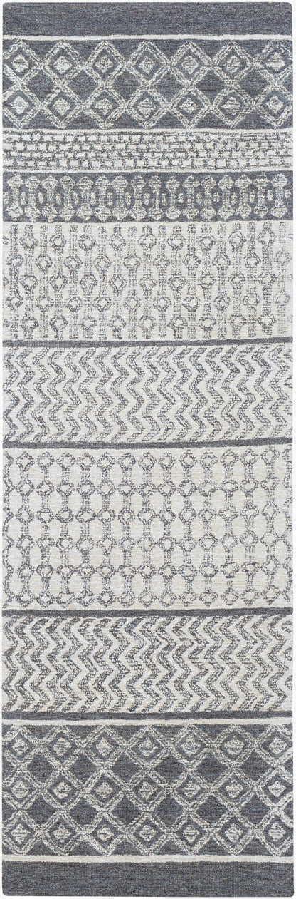 Maroc MAR-2305 8ft Runner Handmade Wool Runner Rug