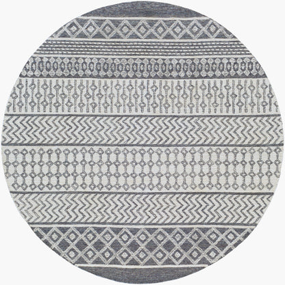 Maroc MAR-2305 6ft Round Handmade Wool Area Rug