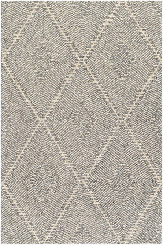 Maroc MAR-2333 Alfombra decorativa de lana hecha a mano de 2' x 3'