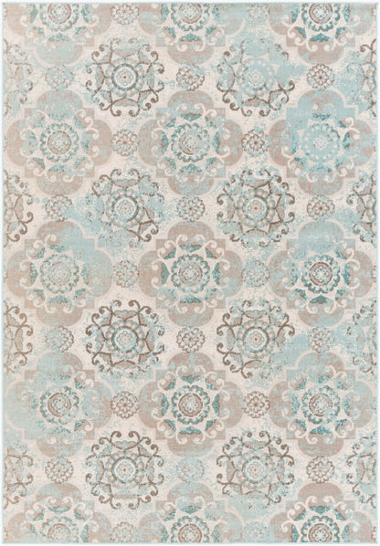 Alfombra decorativa tejida a máquina Mavrick MAV-7018 de 3' x 5'