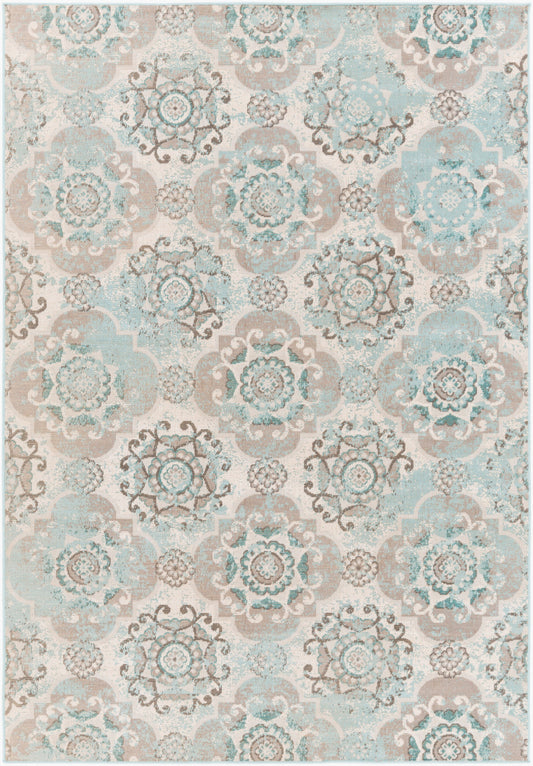 Alfombra decorativa tejida a máquina Mavrick MAV-7018 de 3' x 5'