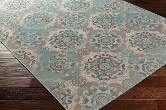 Alfombra decorativa tejida a máquina Mavrick MAV-7018 de 3' x 5'