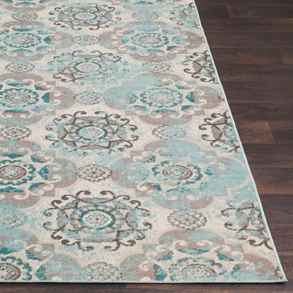 Alfombra decorativa tejida a máquina Mavrick MAV-7018 de 3' x 5'