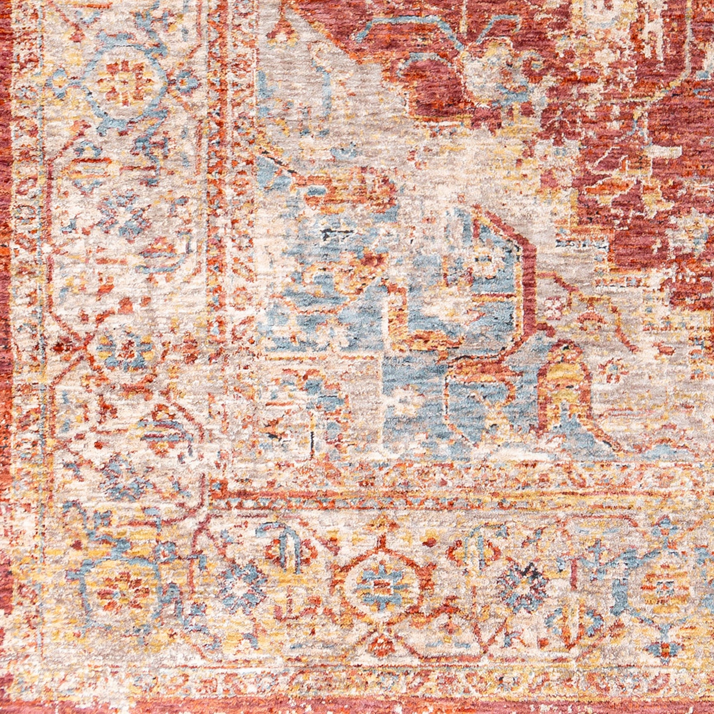 Mirabel MBE-2311 10ft Runner Machine Woven Runner Rug
