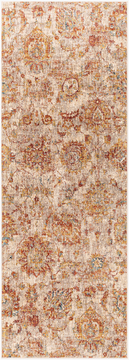 Mirabel MBE-2315 7ft Runner Machine Woven Runner Rug