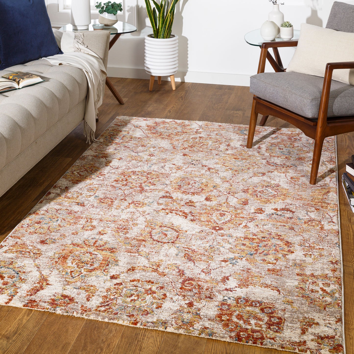 Mirabel MBE-2315 5' x 7' Machine Woven Area Rug
