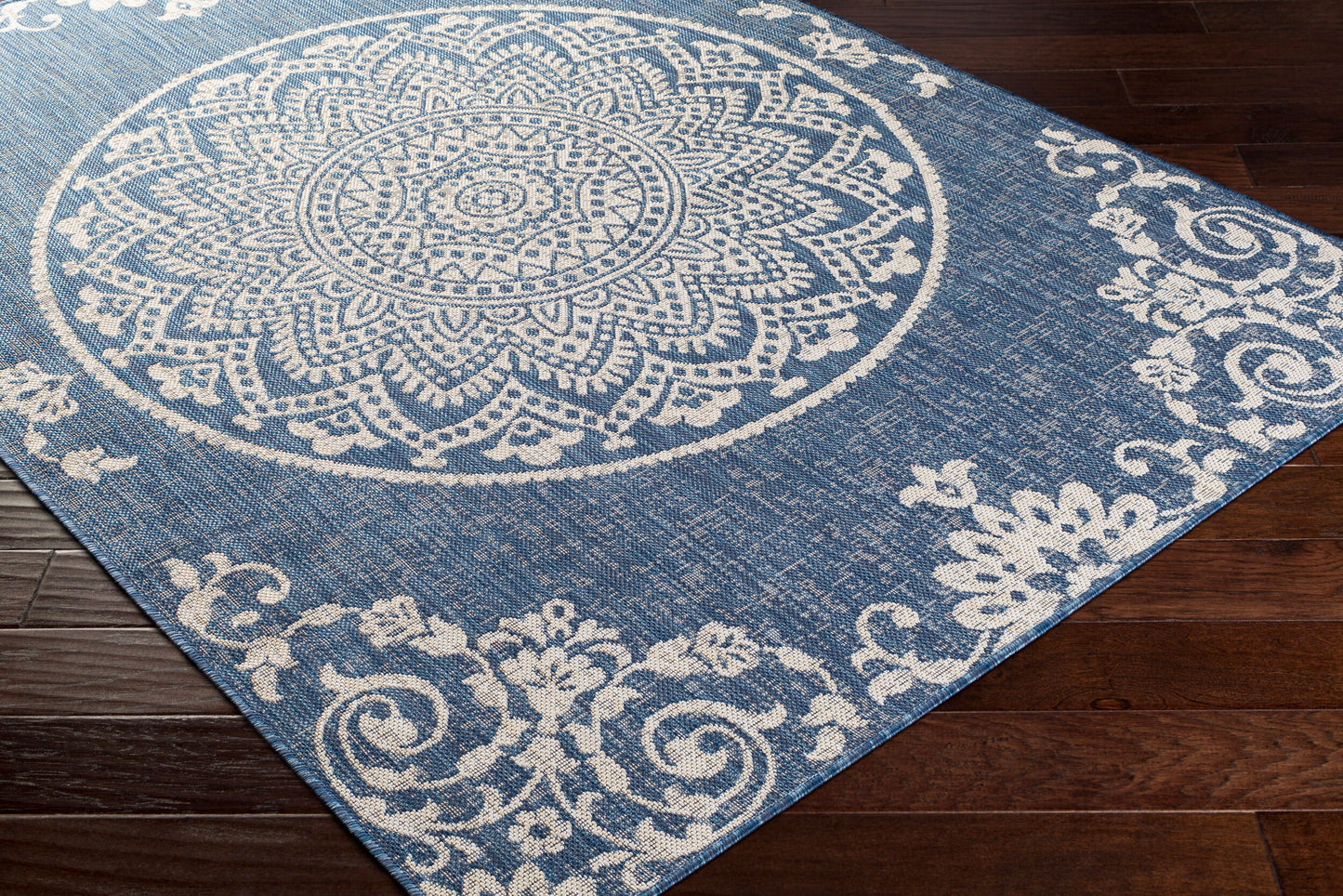 Alfombra Malibu MBU-2302 de 2,44 m x 3,05 m, tejida a máquina, para interior y exterior