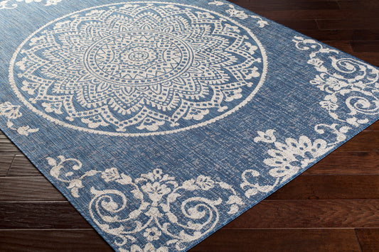 Alfombra Malibu MBU-2302 de 1,83 m x 2,74 m, tejida a máquina, para interior y exterior