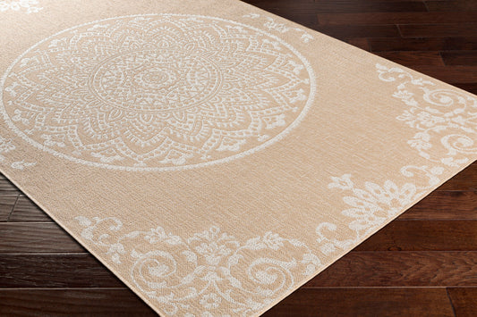 Alfombra Malibu MBU-2304 de 2,44 m x 3,05 m, tejida a máquina, para interior y exterior