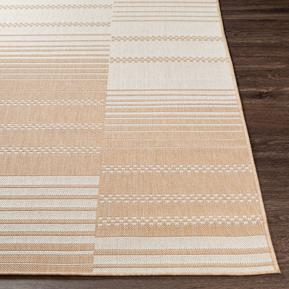 Alfombra Malibu MBU-2306 de 2,44 m x 3,05 m, tejida a máquina, para interior y exterior