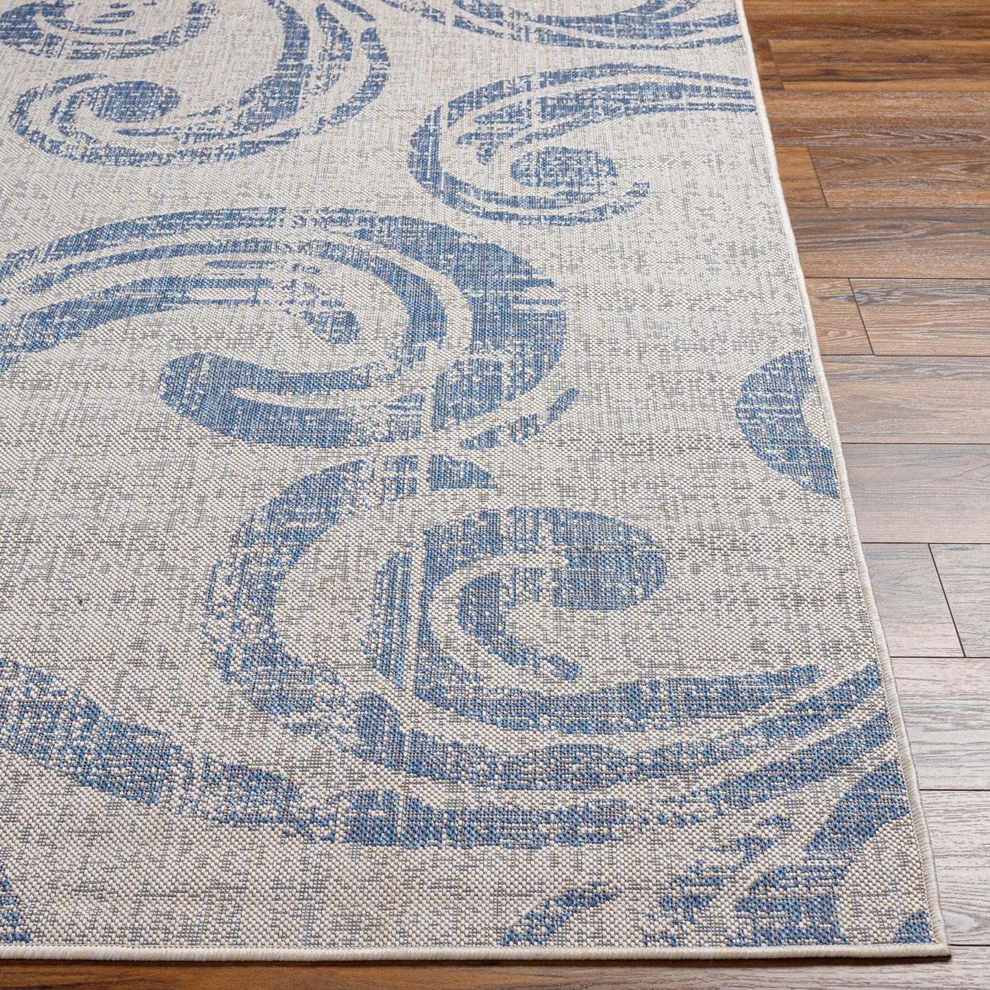 Alfombra Malibu MBU-2309 de 2,44 m x 3,05 m, tejida a máquina, para interior y exterior