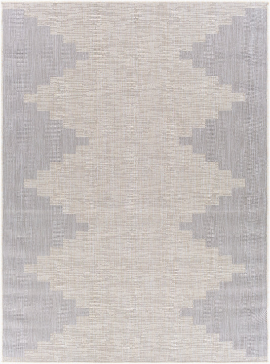 Alfombra Malibu MBU-2313 de 1,83 m x 2,74 m, tejida a máquina, para interior y exterior