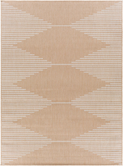 Alfombra Malibu MBU-2318 de 2,44 m x 3,05 m, tejida a máquina, para interior y exterior