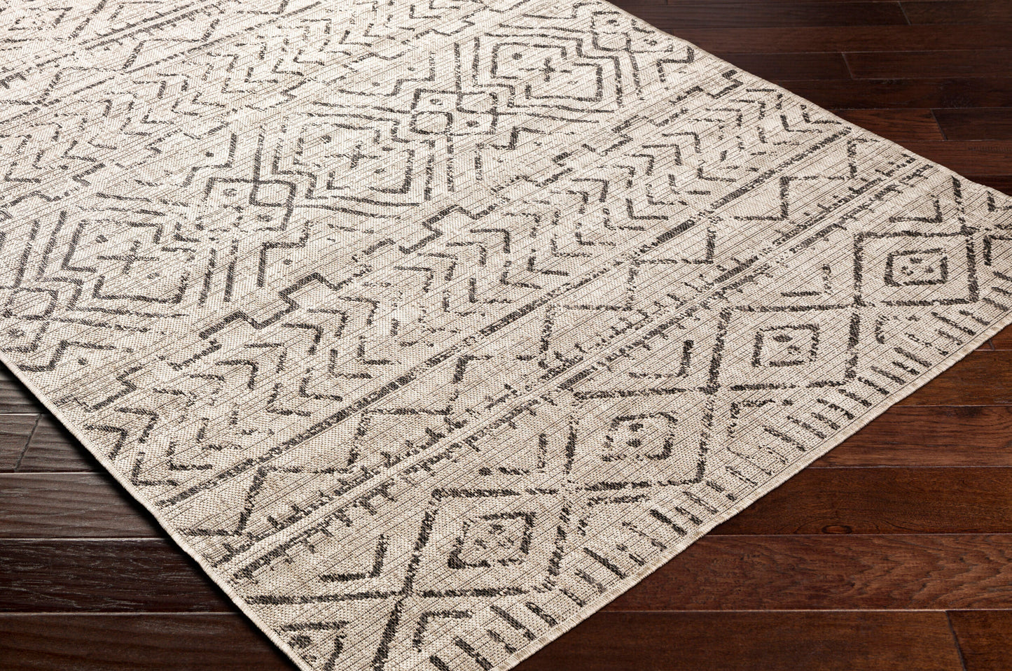 Malibu MBU-2327 5' x 7' Machine Woven Indoor/Outdoor Area Rug