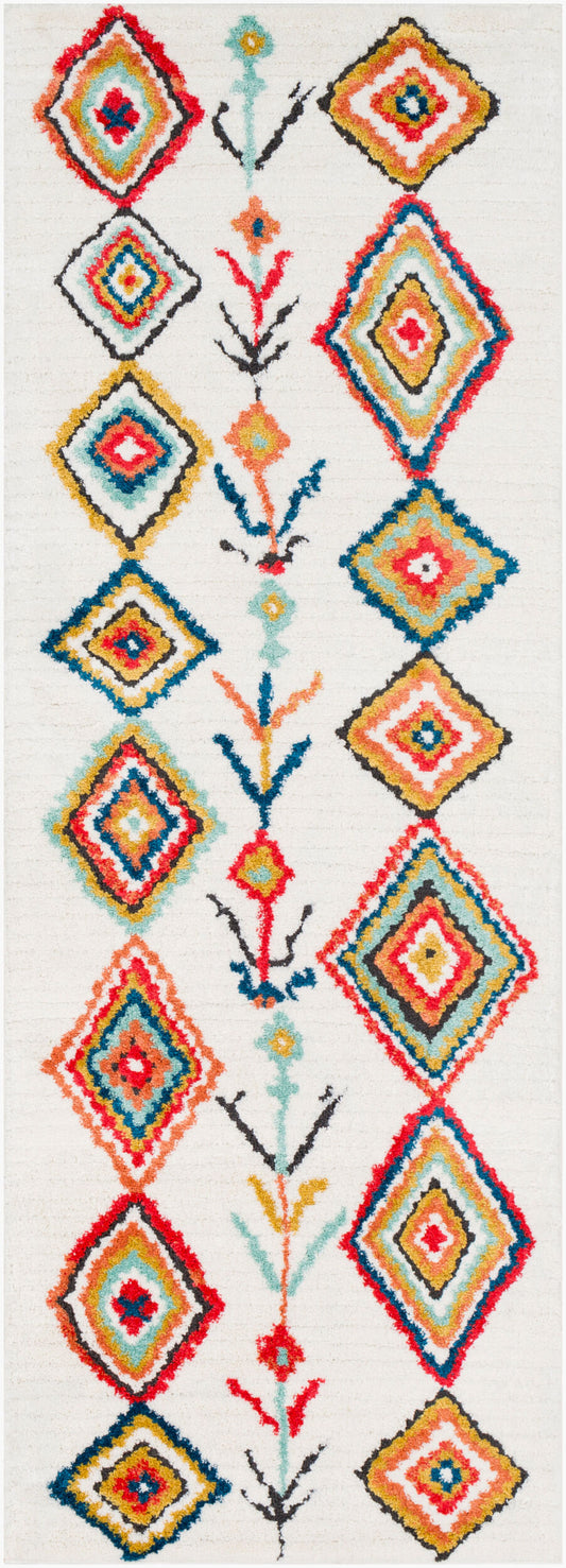 Moroccan Shag MCS-2301 7ft Runner Machine Woven Runner Rug