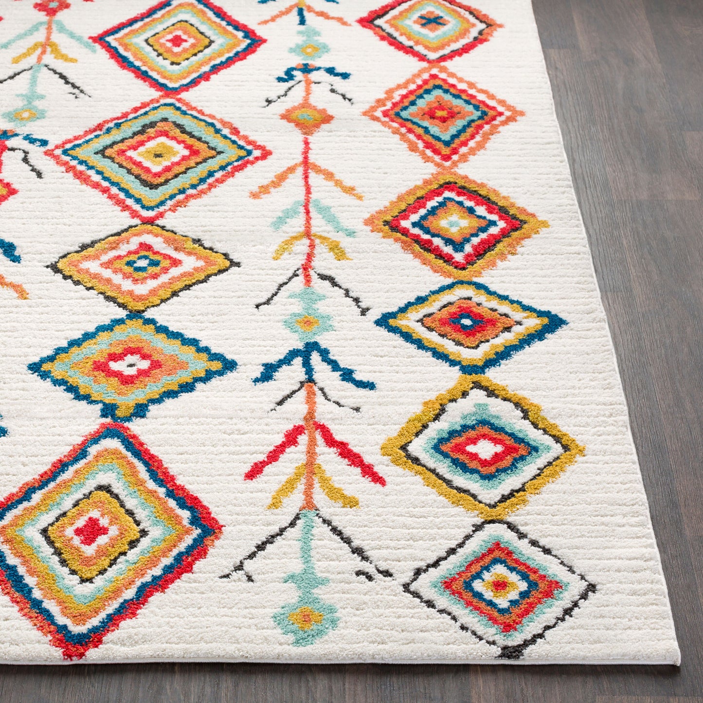 Moroccan Shag MCS-2301 7ft Runner Machine Woven Runner Rug
