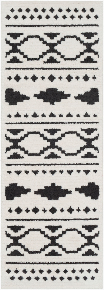 Moroccan Shag MCS-2305 7ft Runner Machine Woven Runner Rug