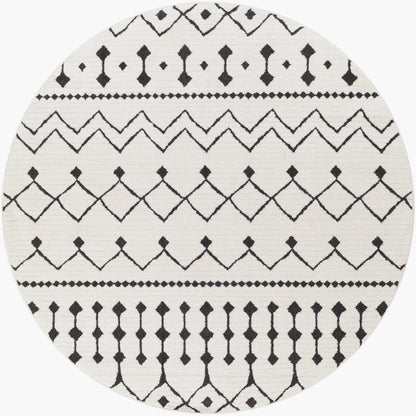 Moroccan Shag MCS-2309 5ft Round Machine Woven Area Rug