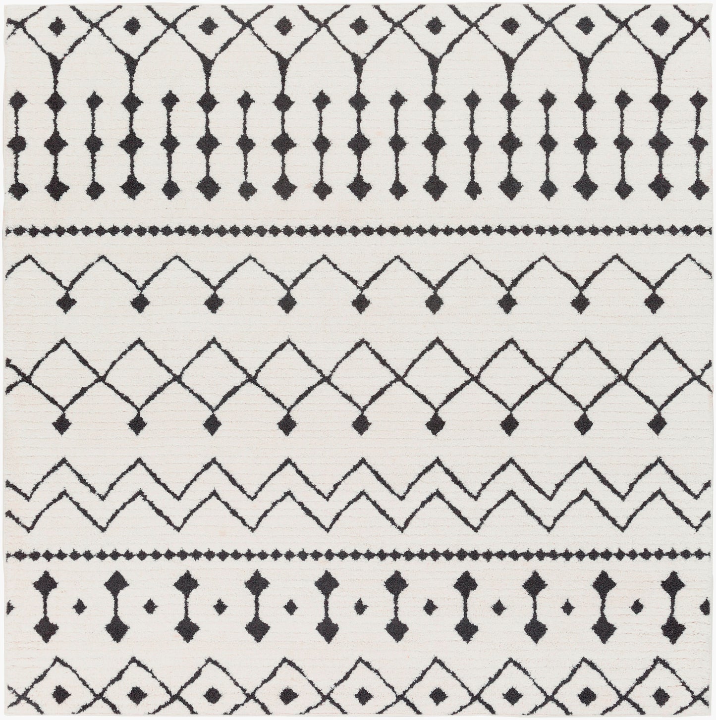 Moroccan Shag MCS-2309 6ft Square Machine Woven Area Rug