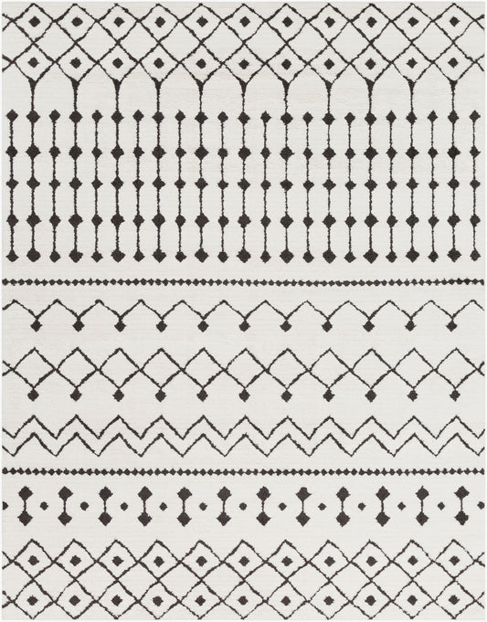 Alfombra marroquí Shag MCS-2309 de 2,44 m x 3,05 m, tejida a máquina