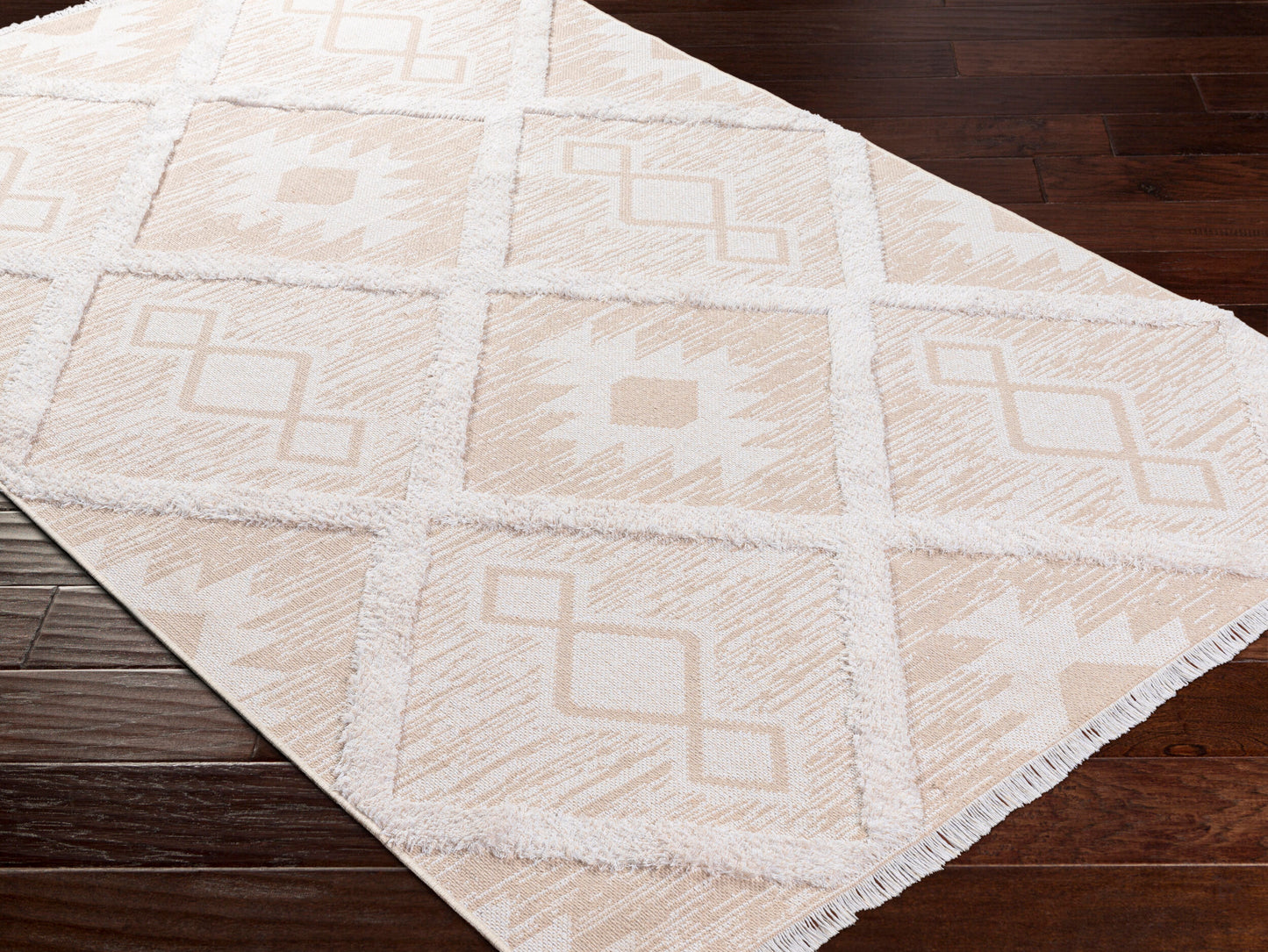 Morocotton MCT-2302 2' x 3' Machine Woven Accent Rug