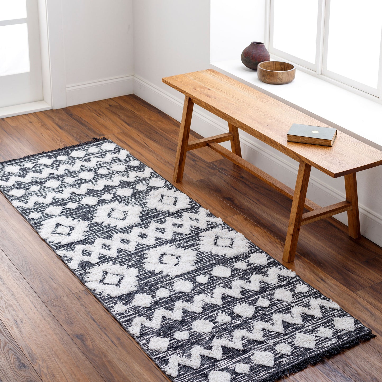 Alfombra tejida a máquina Morocotton MCT-2307 de 2,13 m