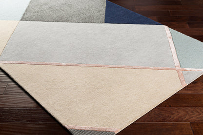 Mid Century MCY-2301 2' x 3' Handmade Wool Accent Rug