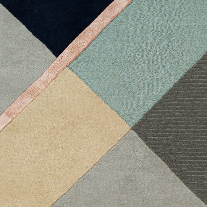 Mid Century MCY-2301 2' x 3' Handmade Wool Accent Rug