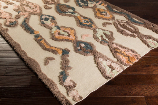 Midelt MDT-1002 8ft Runner Handmade Wool Runner Rug