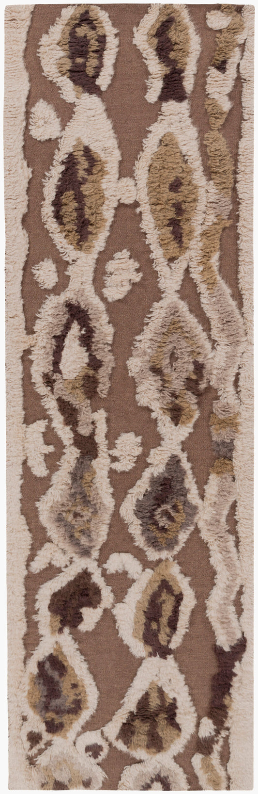 Alfombra de lana hecha a mano Midelt MDT-1006 de 2,4 m