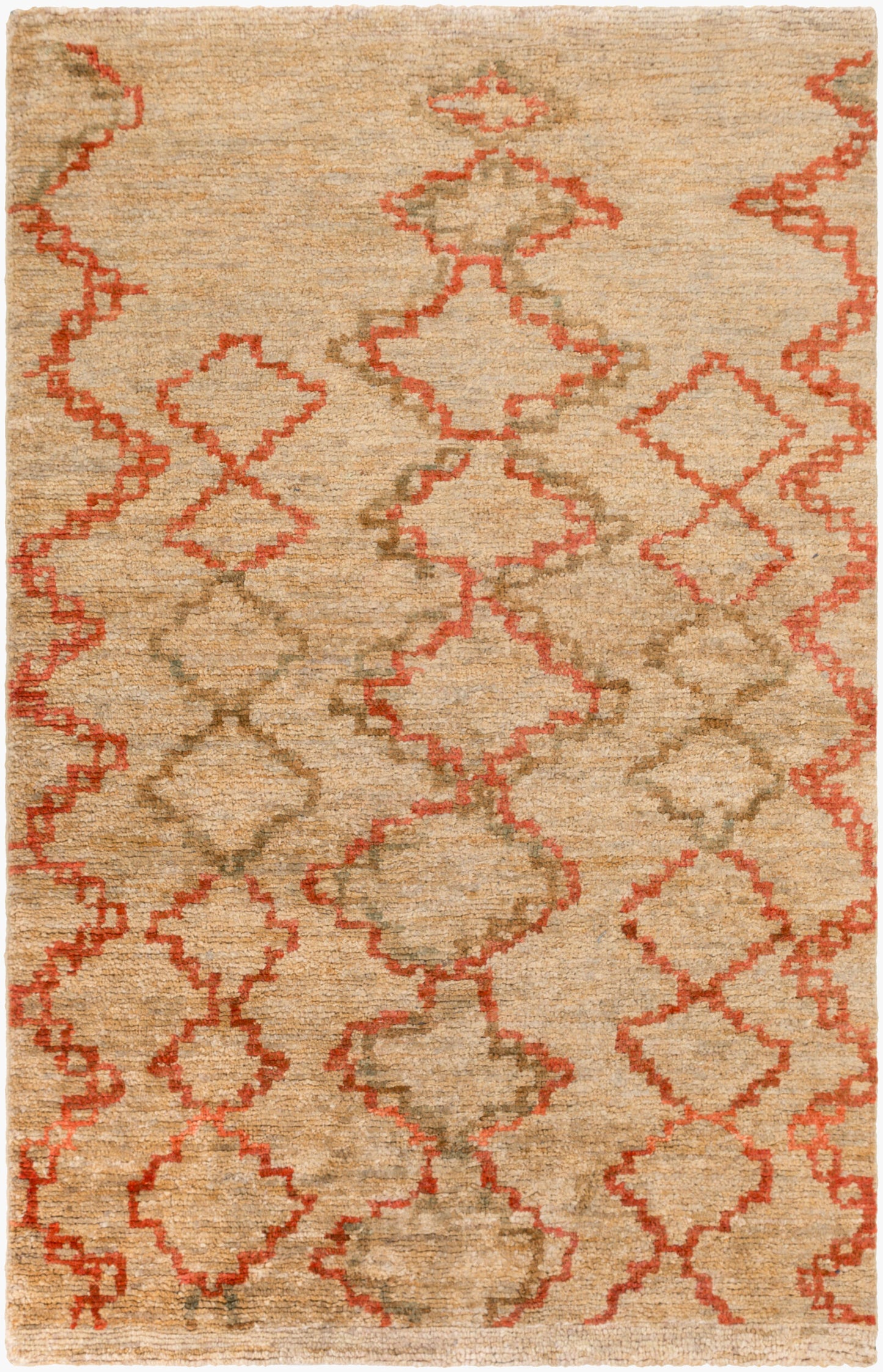 Medina MED-1108 Alfombra decorativa de yute hecha a mano de 2' x 3'