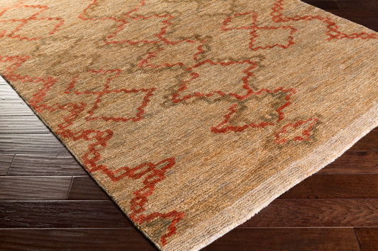 Medina MED-1108 Alfombra decorativa de yute hecha a mano de 2' x 3'