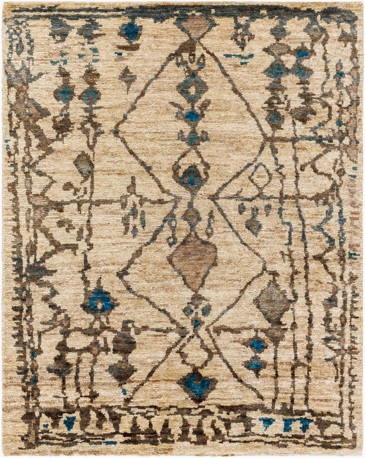 Medina MED-1112 Alfombra de yute hecha a mano de 8' x 10'