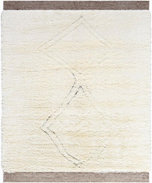 Alfombra de lana hecha a mano Meknes MEK-1006 de 8' x 10'