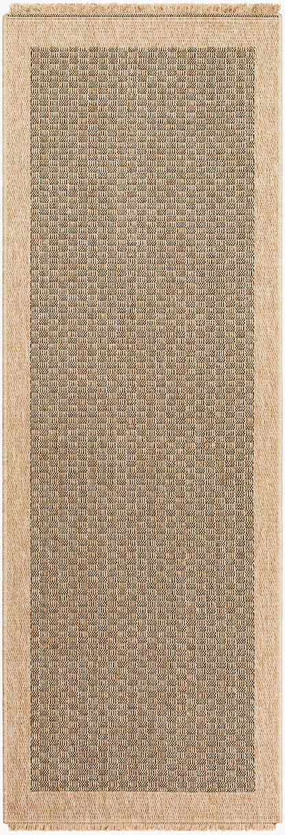 Mirage MGE-2304 7ft Runner Machine Woven Indoor/Outdoor Runner Rug